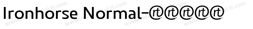 Ironhorse Normal字体转换